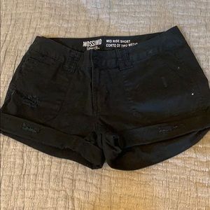 Mossimo black jean shorts